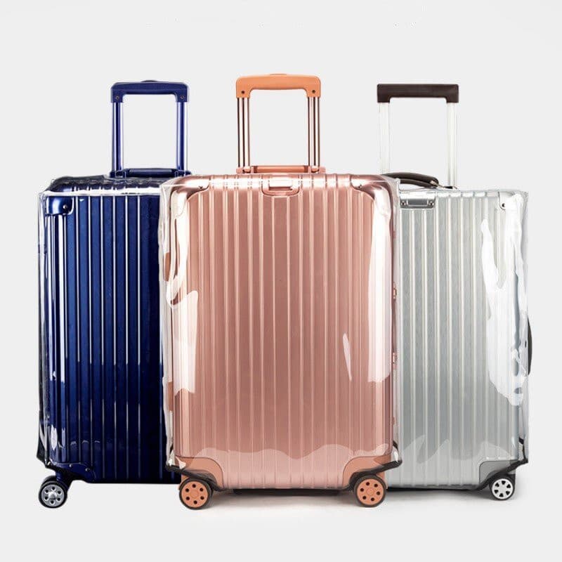 Tampa Transparente De PVC Para Bagagem Proteção De Carrinho À Prova D'água Anti-Riscos Mala Protetora Contra Poeira Aces