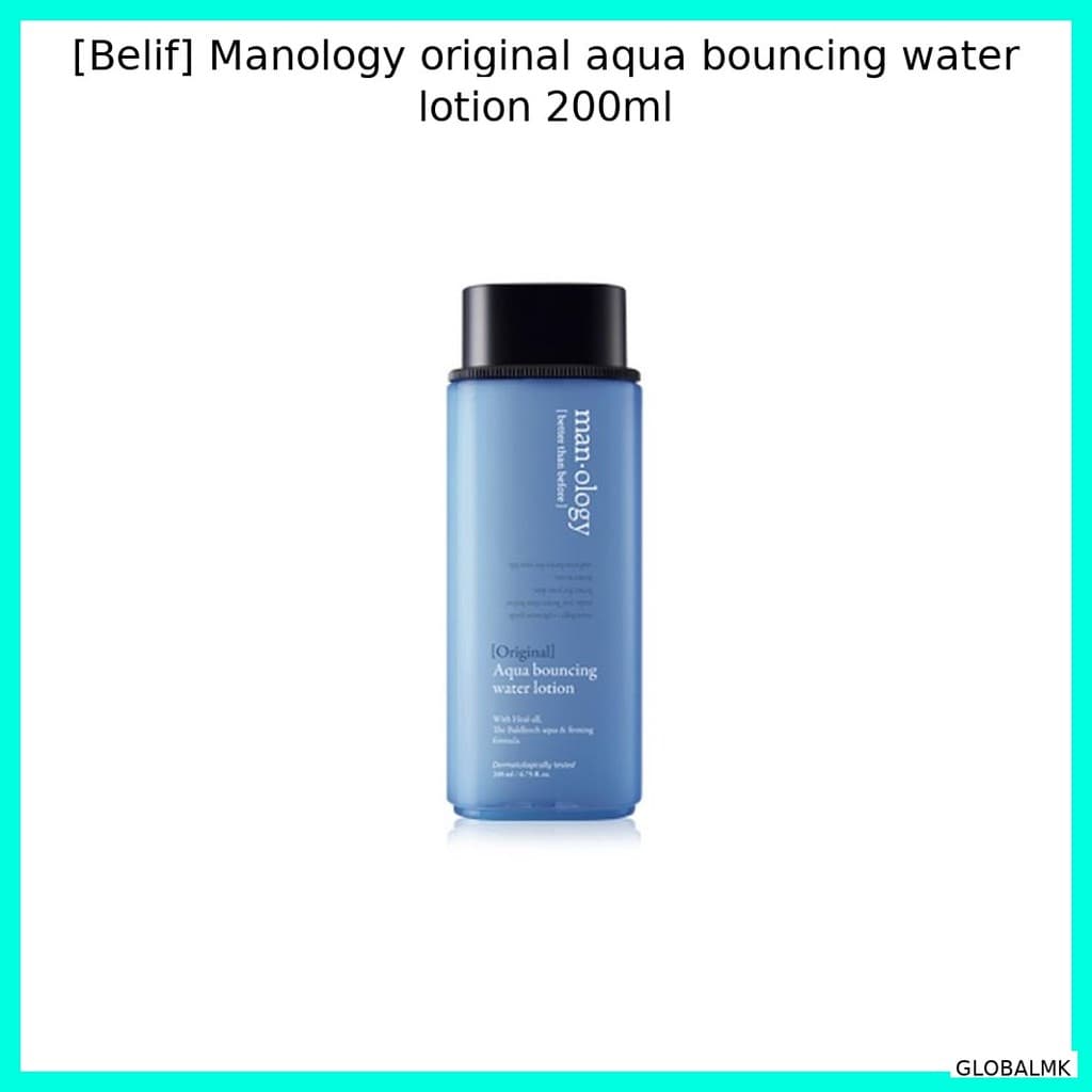 [Belif] Loção De Água Saltitante Aquática original Manology 200ml/Coreana/Fórmula Aqua Bouncing/100 % Genuína Da GLO