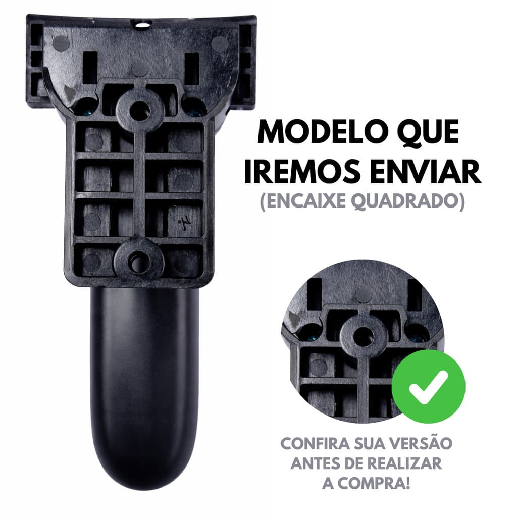 PUXADOR PRETO AIR FRYER MONDIAL AF-33 / AF-34 NOVO ORIGINAL - COM PARAFUSO