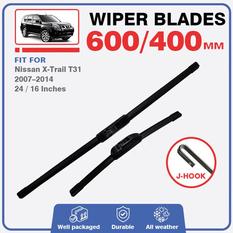 Lâminas De Limpador De Para-Brisa Dianteiro , Nissan X-Trail T31 2007 2008 2009 2010 2011 2012 2013 2014 XTrail X Acessó