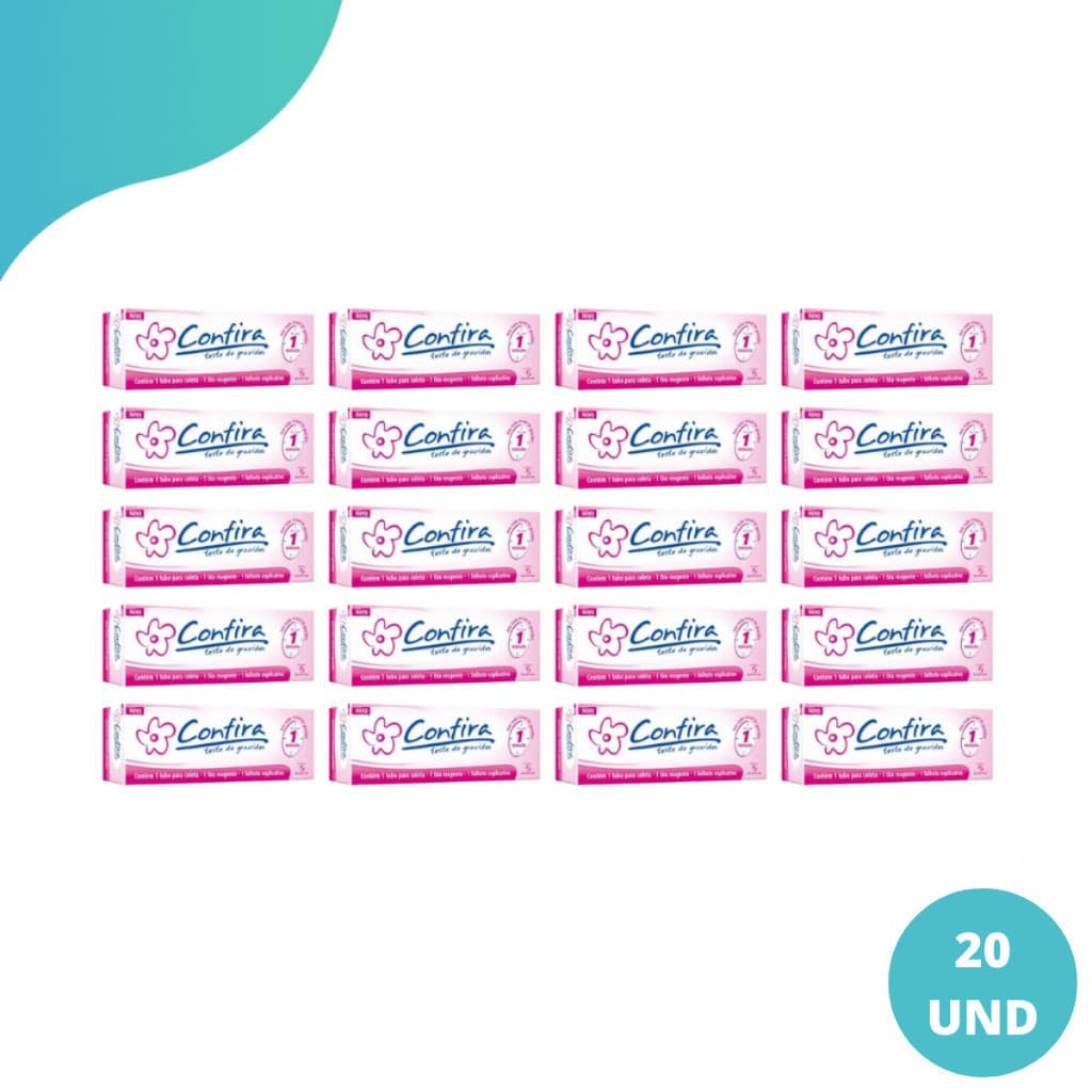 Teste De Gravidez - Kit com 20 Confira em tira (Resultado em 1 minuto) Sanfarma