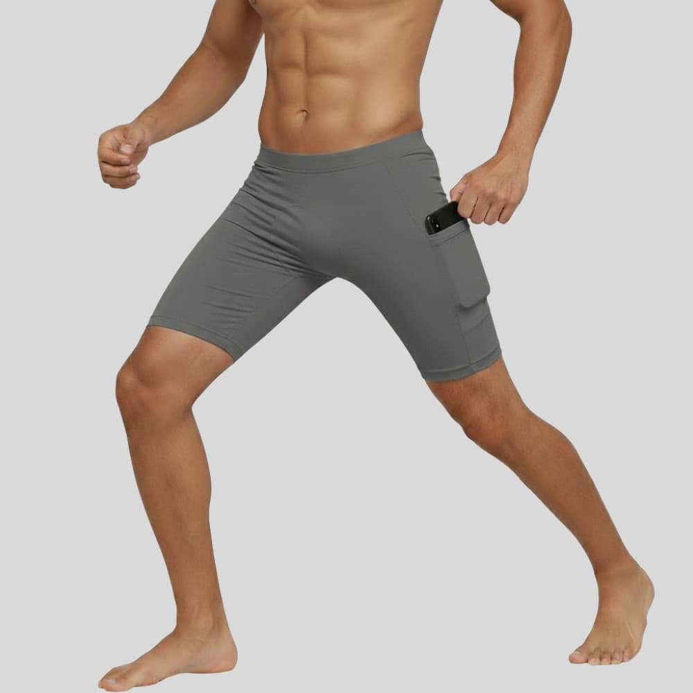 Bermuda Térmica Ciclismo Compressão Cueca Boxer com Bolso Bike Segunda Pele