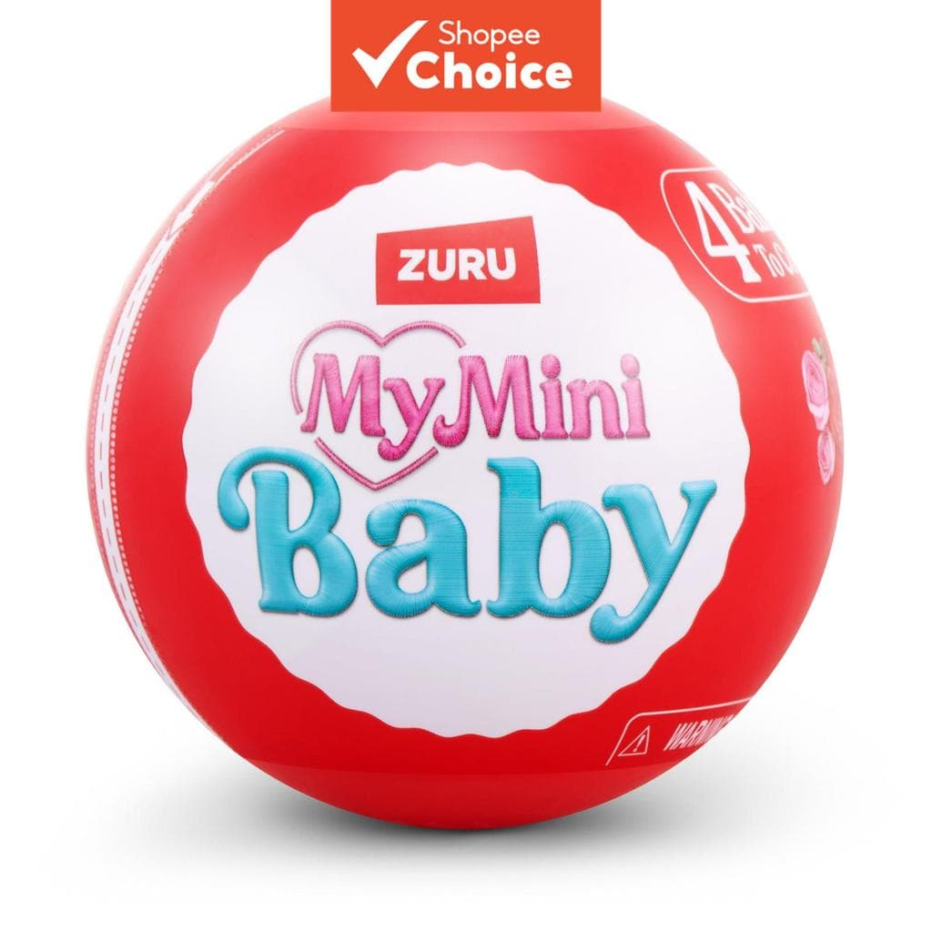 ZURU My Mini Baby Surprise Toy Egg (Versão Vermelha)/Blind Box/Boneca Gashapon Misteriosa Colecionável Com Conjunto De A
