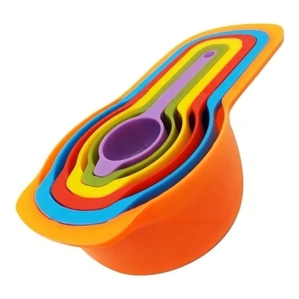 Kit Medidores De Cozinha De Cozinha Xícaras E Colheres 6 Peças Hai Brasil