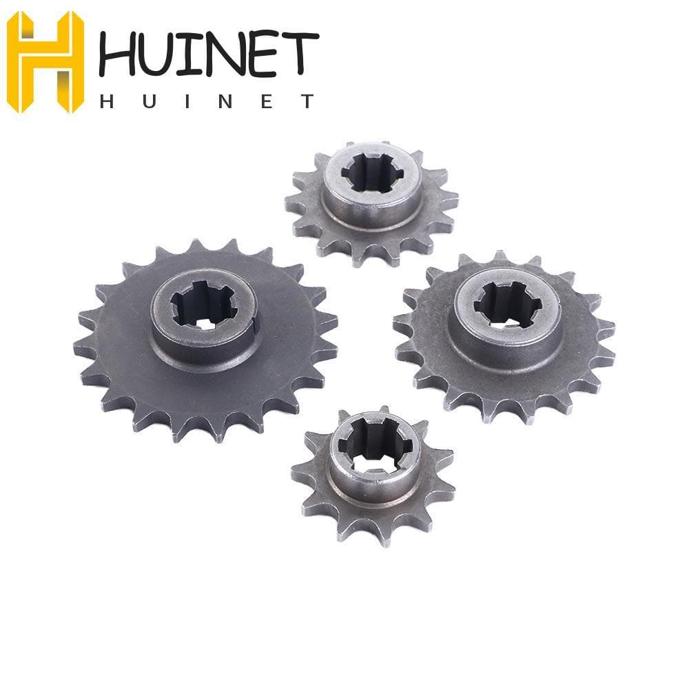 HUINET Corrente Da Motocicleta Cog Acessórios Caixa De Engrenagens Dianteira Roda Dentada Bicicleta Sujeira ATV Quad Par