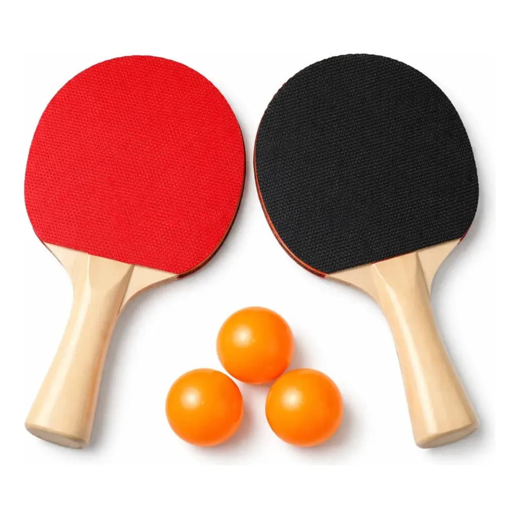 Kit Tênis De Mesa E Ping Pong Com 5 Peças