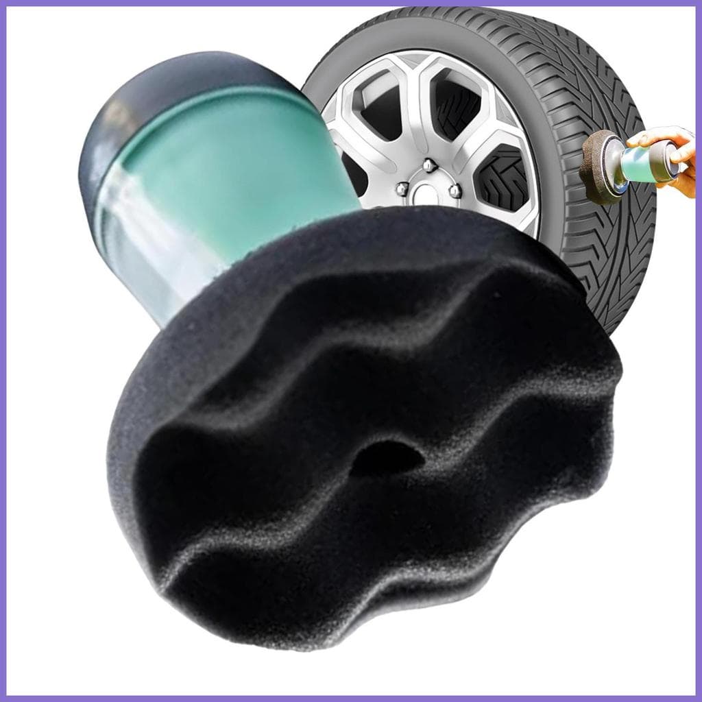 Aplicador De Brilho De Pneu Almofada Sem Riscos Gotejamento Esponja De Polimento Para Guarnição De Aro De Roda yuneamy