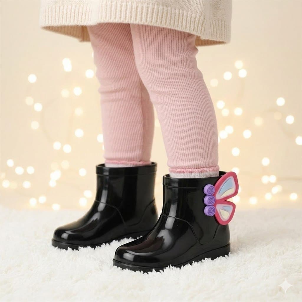 Galocha Infantil Menina Zello Impermeável Confortável Campo