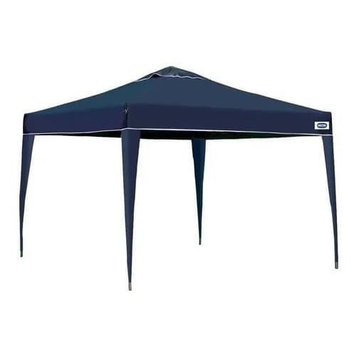 Gazebo 3x3m Mor X-Flex Azul Tenda Dobrável Oxford Silvercoating Proteção UV Impermeável