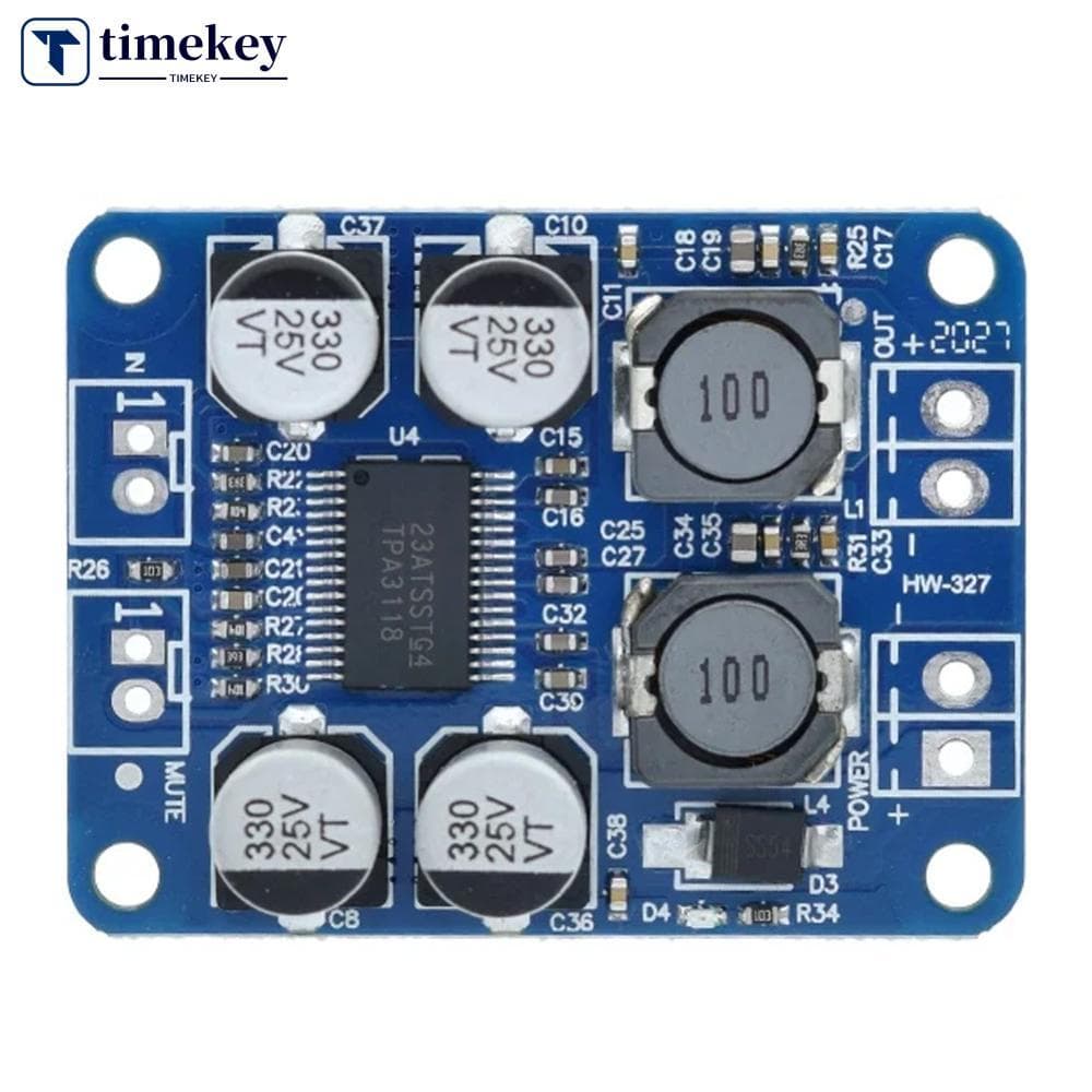 TIMEKEY XH-M313 TPA3118 PBTL 60W Mono Placa Amplificadora De Potência De Áudio Digital Módulo Amplificador DC8-24V G8Z9