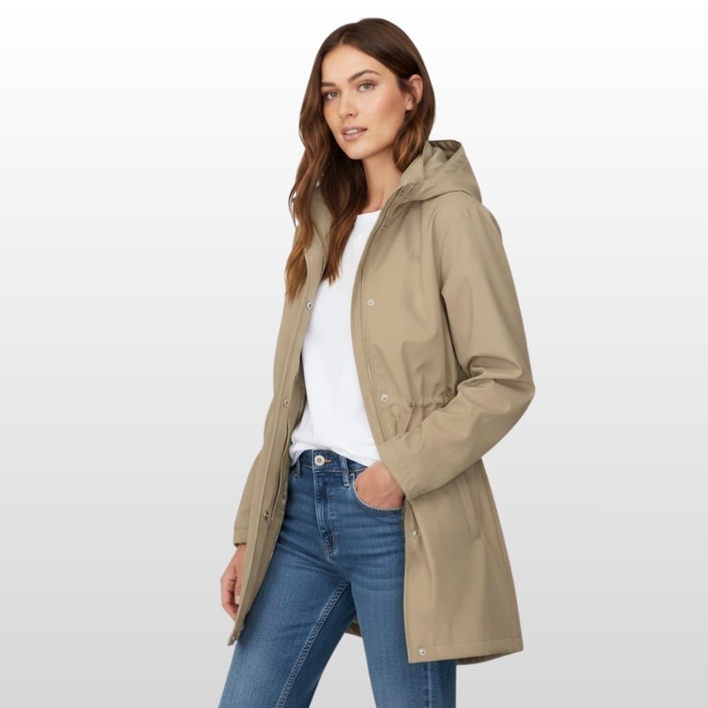 Jaqueta Parka Safira Ultraleve Peluciada Cintura Ajustável c/ Capuz Removível P ao GG