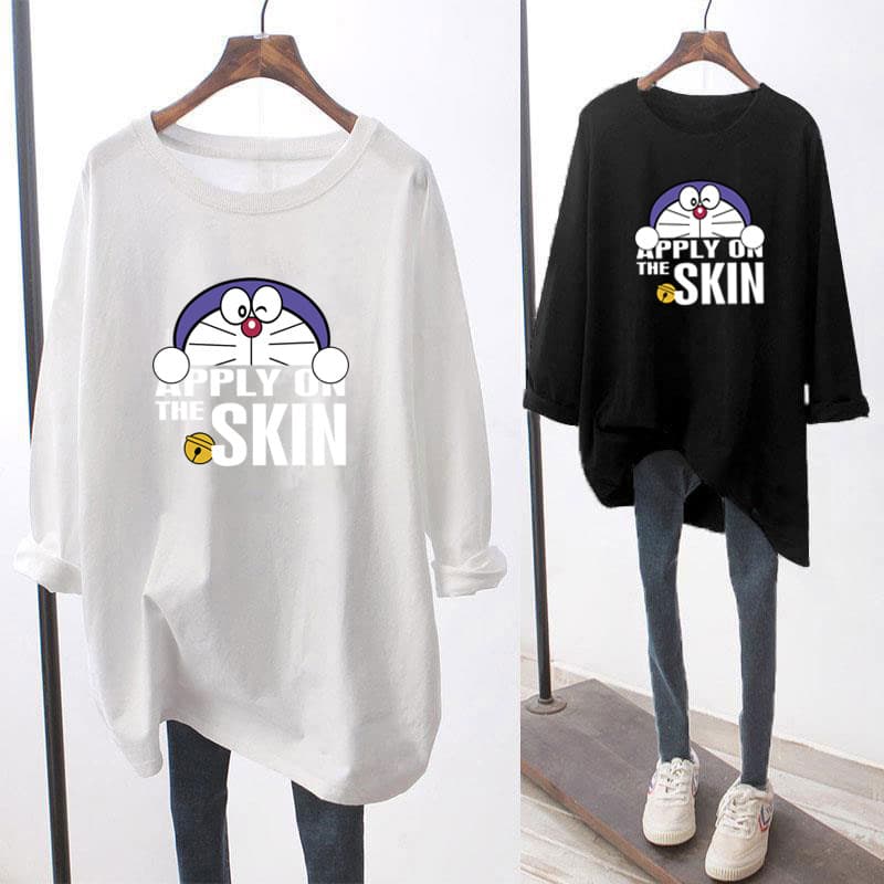 Roupas de outono para maternidade algodão puro Super quente cec camiseta de manga comprida comprimento médio novo estilo