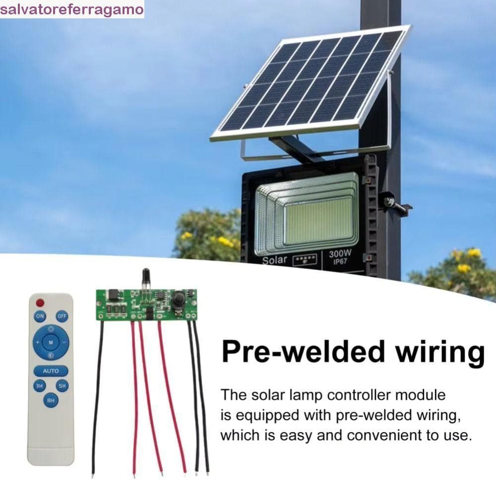 Luz De Rua Solar SALVATOREFERRAGAMO , Painel De Controle Do Módulo Controlador , Remoto