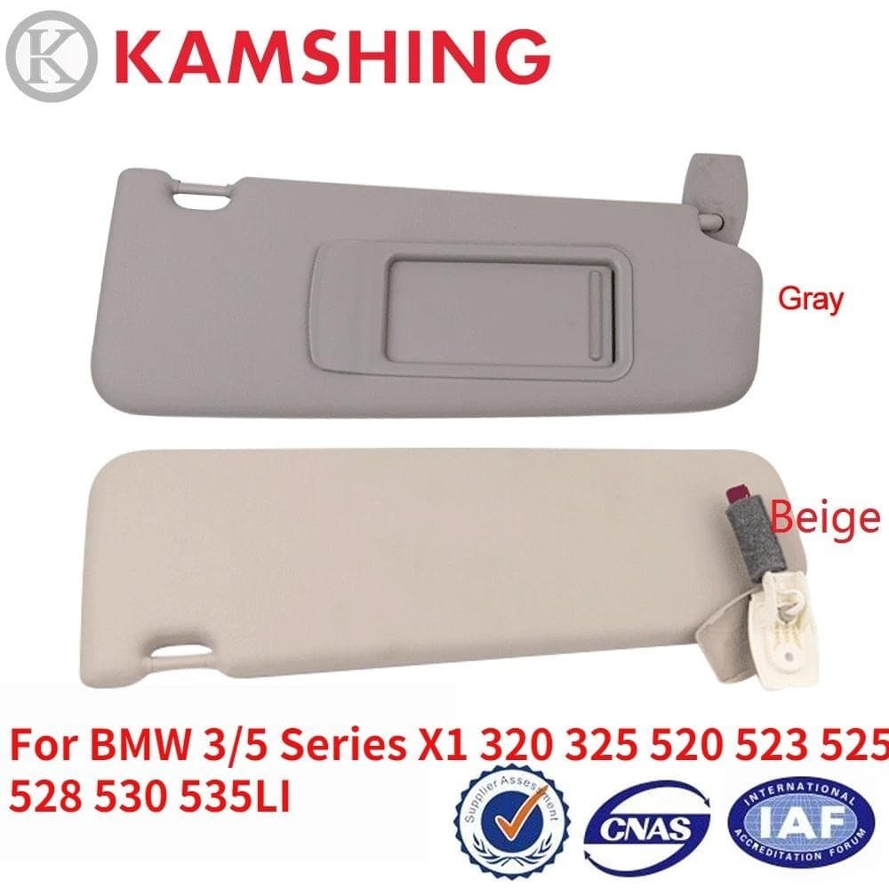 CAPQX Para BMW Série 3/5 X1 320 325 520 523 525 528 530 535LI Sunvisor Interno Pára-Brisas Dianteiro Protetor Solar Com 