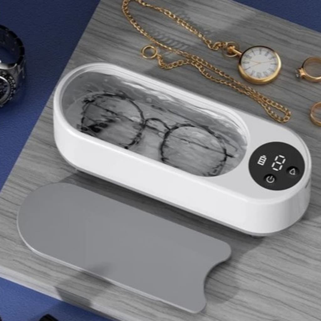 Limpador Ultrassonico de Oculos Joias Pincel de Maquiagem Alta Frequencia Pequeno Portatil Multiuso