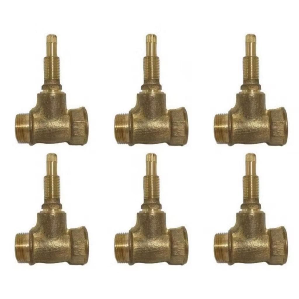 Registro De Pressão Chuveiro 3/4 De Metal 16 Estrias Padrão Deca