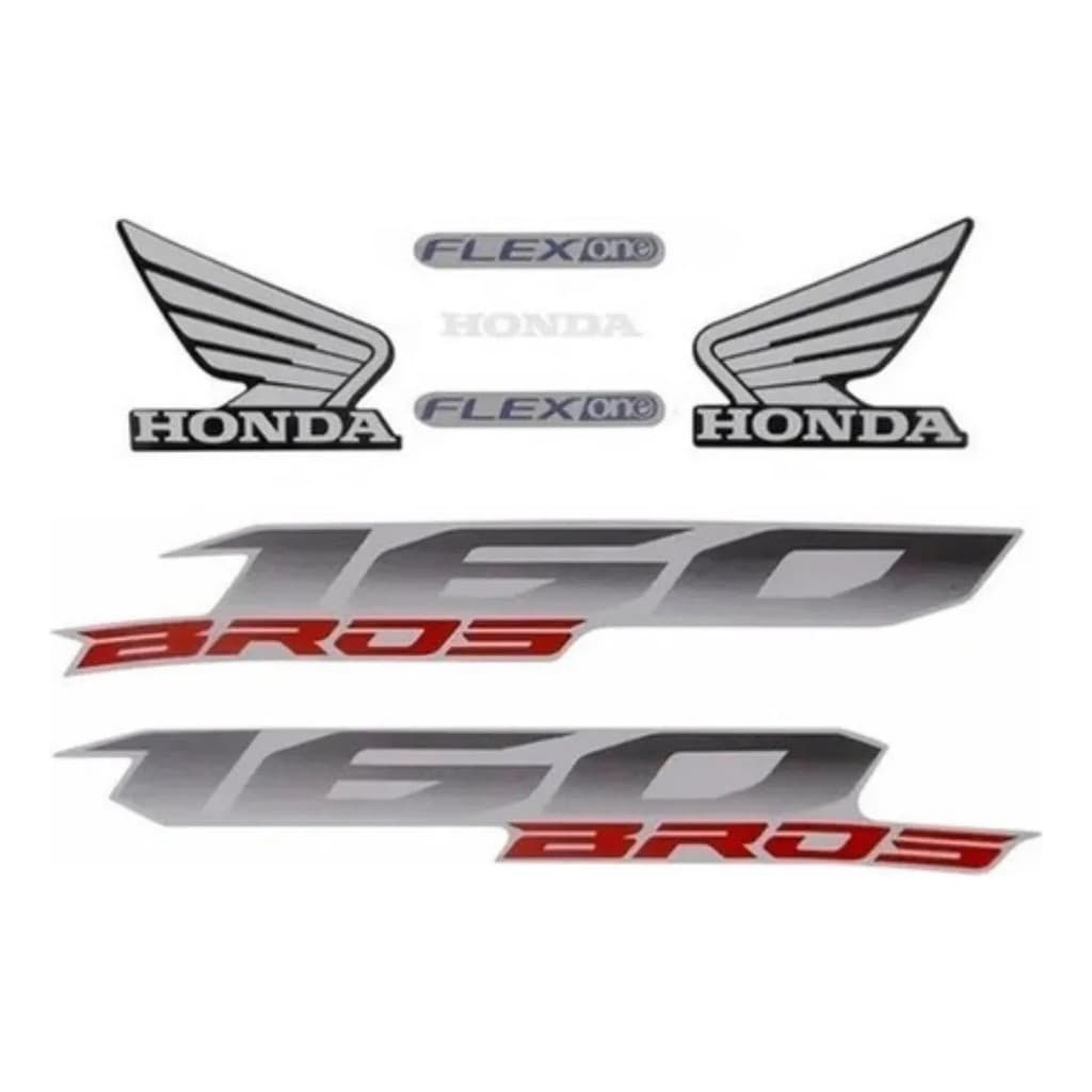 Jogo Kit Adesivo Honda Nxr Bros 160 2015 Preta