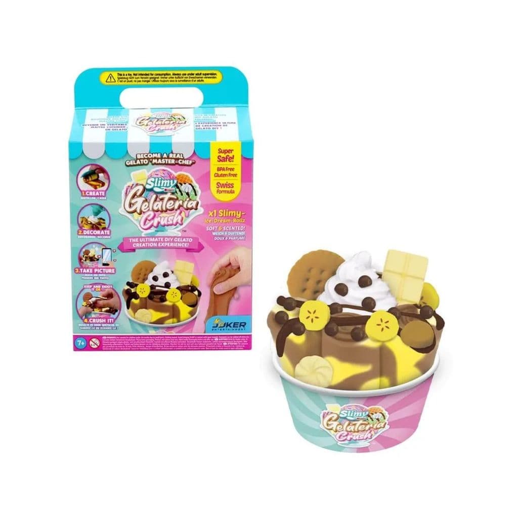 Kit Slime Slimy Gelateria Sorvete de Rolo Chocolate