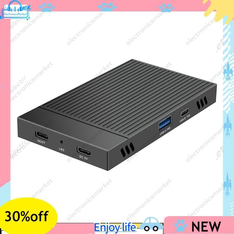 2230 M . 2 SSD Gabinete Caso NVMe Docking Station 10Gbps Duplo-Bay Alumínio Disco Rígido Para PC E Portátil