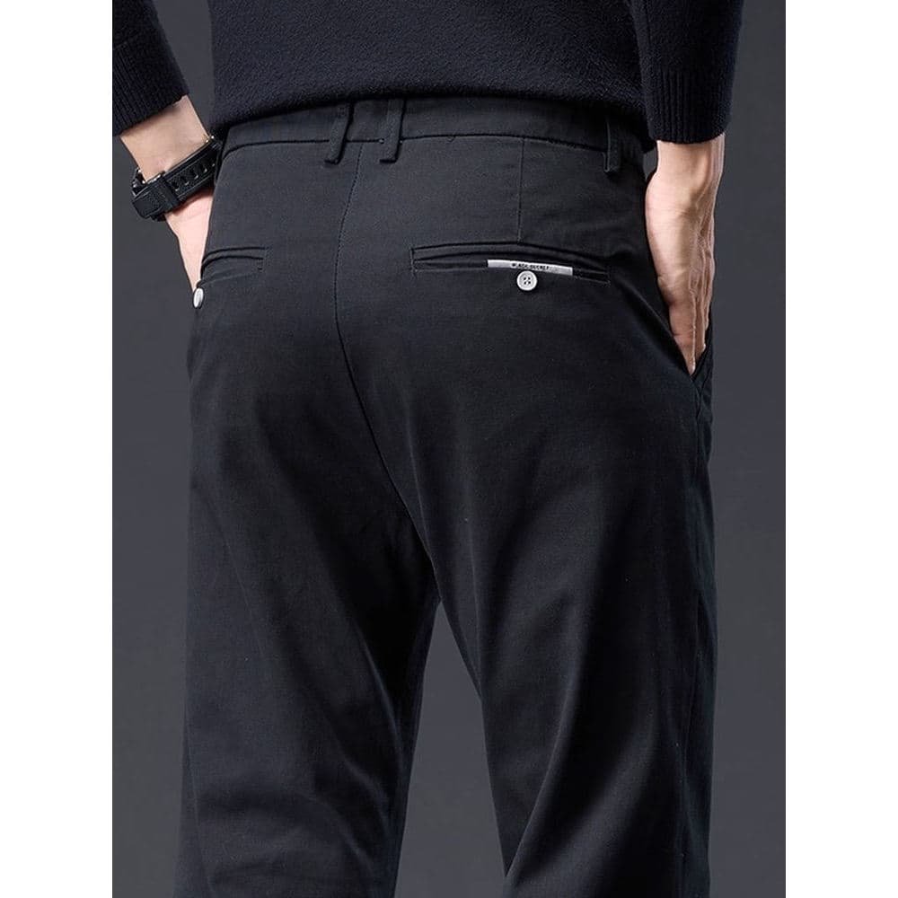 Pierre Cardan outono calças casuais masculinas soltas em linha reta puro algodão confortável 2025 novo estilo estirament