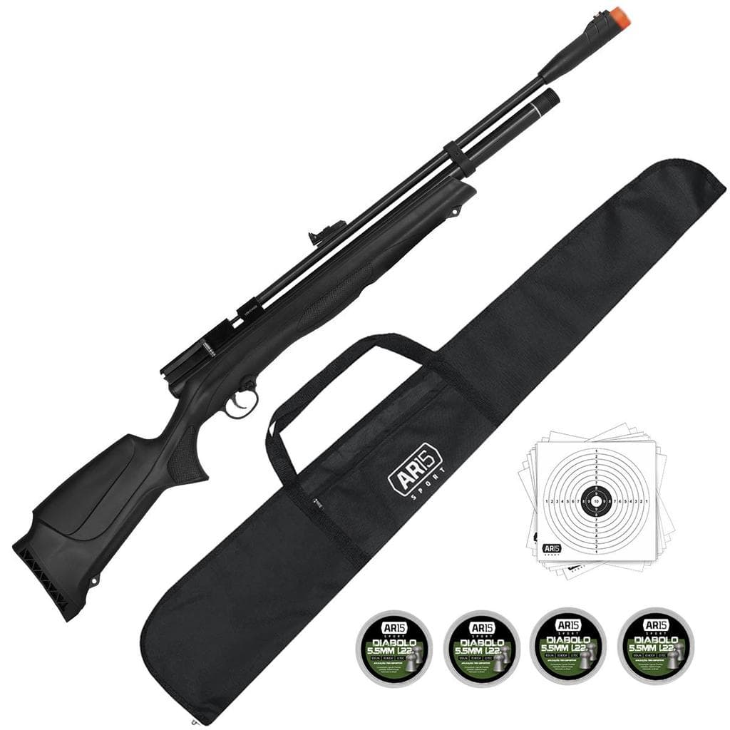 Kit Carabina de Pressão Beeman 1336s 5.5 Capa + 4x Munição