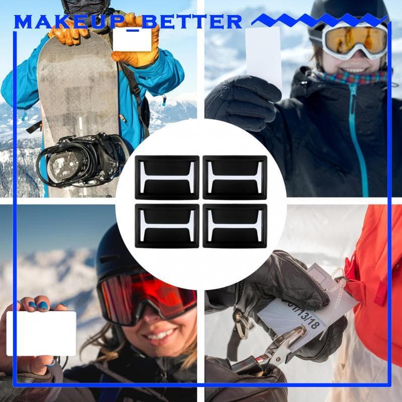 [Makeup_better] 4 Suportes Para Passe De Óculos De Esqui Trabalhando Com Clipes Prática À Prova De Intempéries