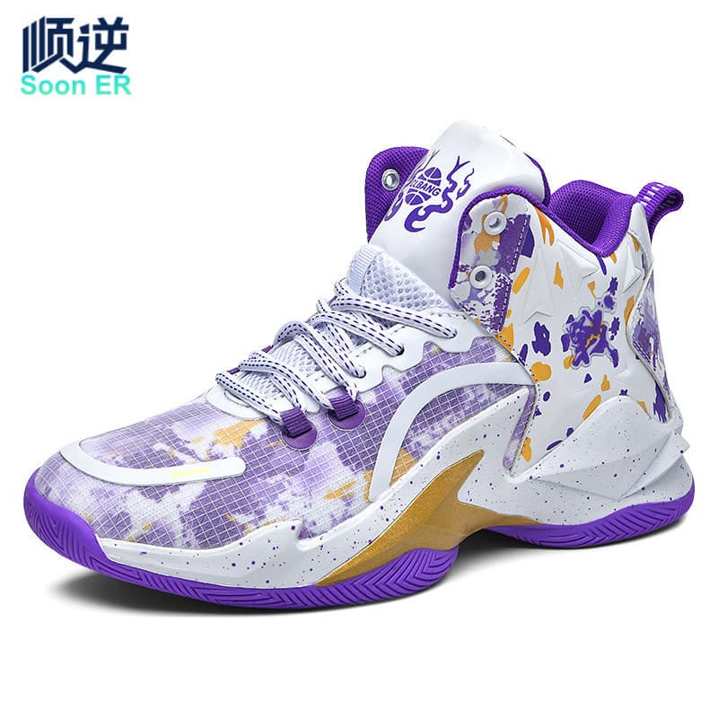 Homens mulheres sapatos tênis de basquete malha respirável esportes correndo tênis de vôlei