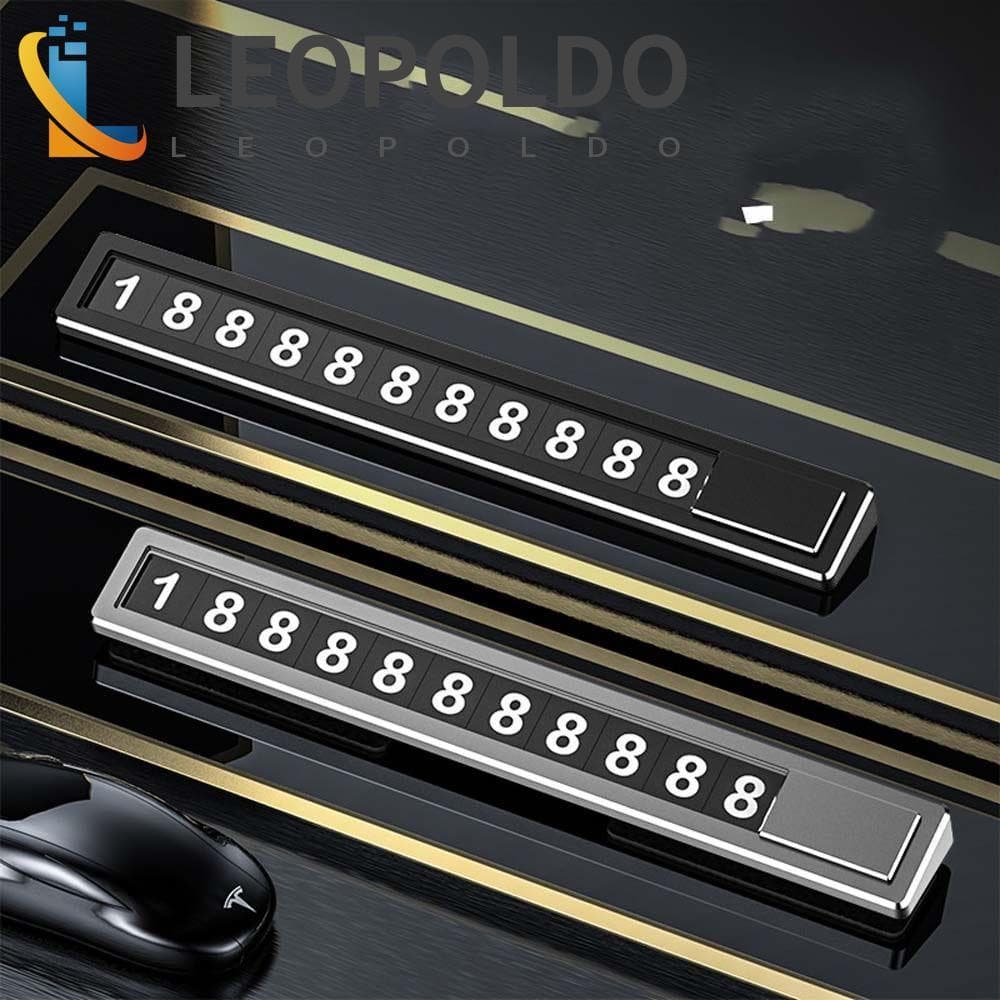 LEOPOLDO Cartão De Estacionamento Temporário Universal Sinal De Parada Acessórios De Estilo De Carro Interruptor Oculto 