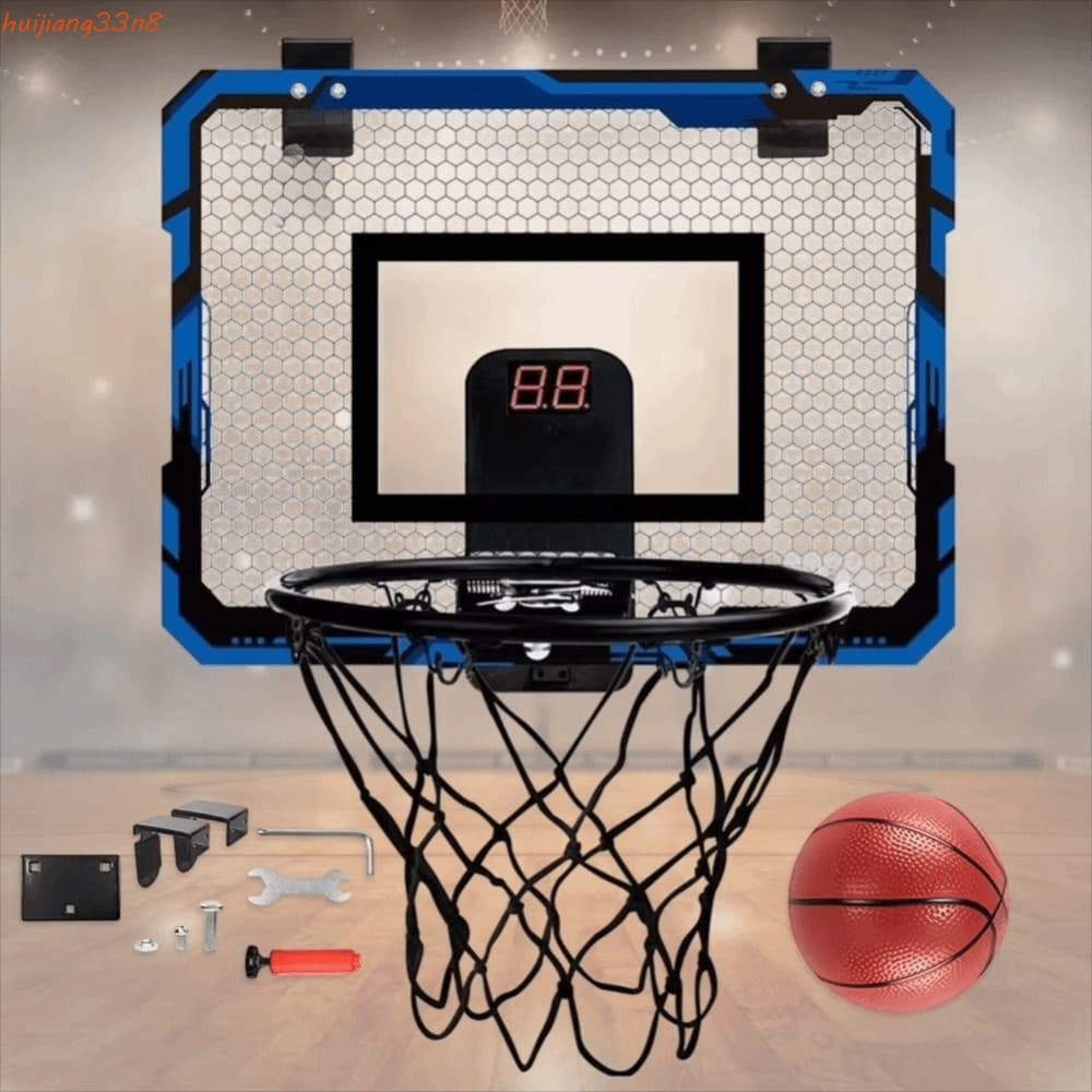 Objetivo De Basquete Para Jogos Internos HUIJIANG , Mini Conjunto De Cesta Dobrável Sobre A Porta , Montado Na Parede