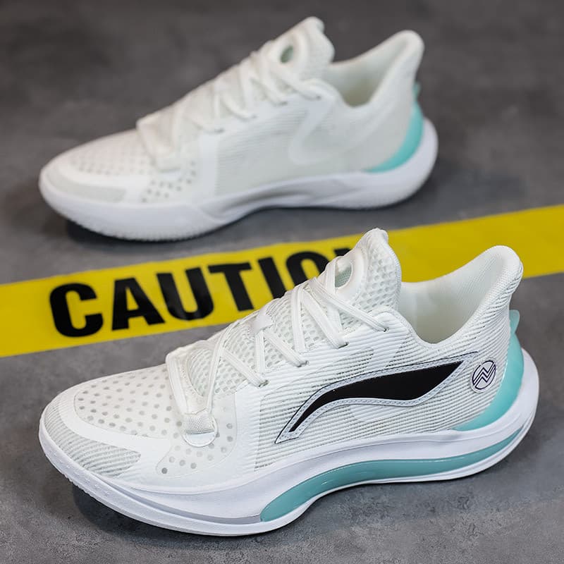 Sonic 11 tênis de basquete masculino nuvem branco Lingbo respirável leve alta rebote confortável basquete tênis de compe