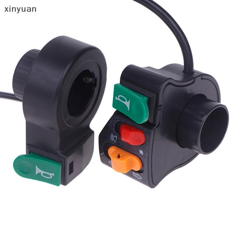 xiny 3 Em 1 Bicicleta Elétrica Scooter Motocicleta Lidar Com Interruptor De Plástico Farol Chifre Botão Sinal Volta E-bi