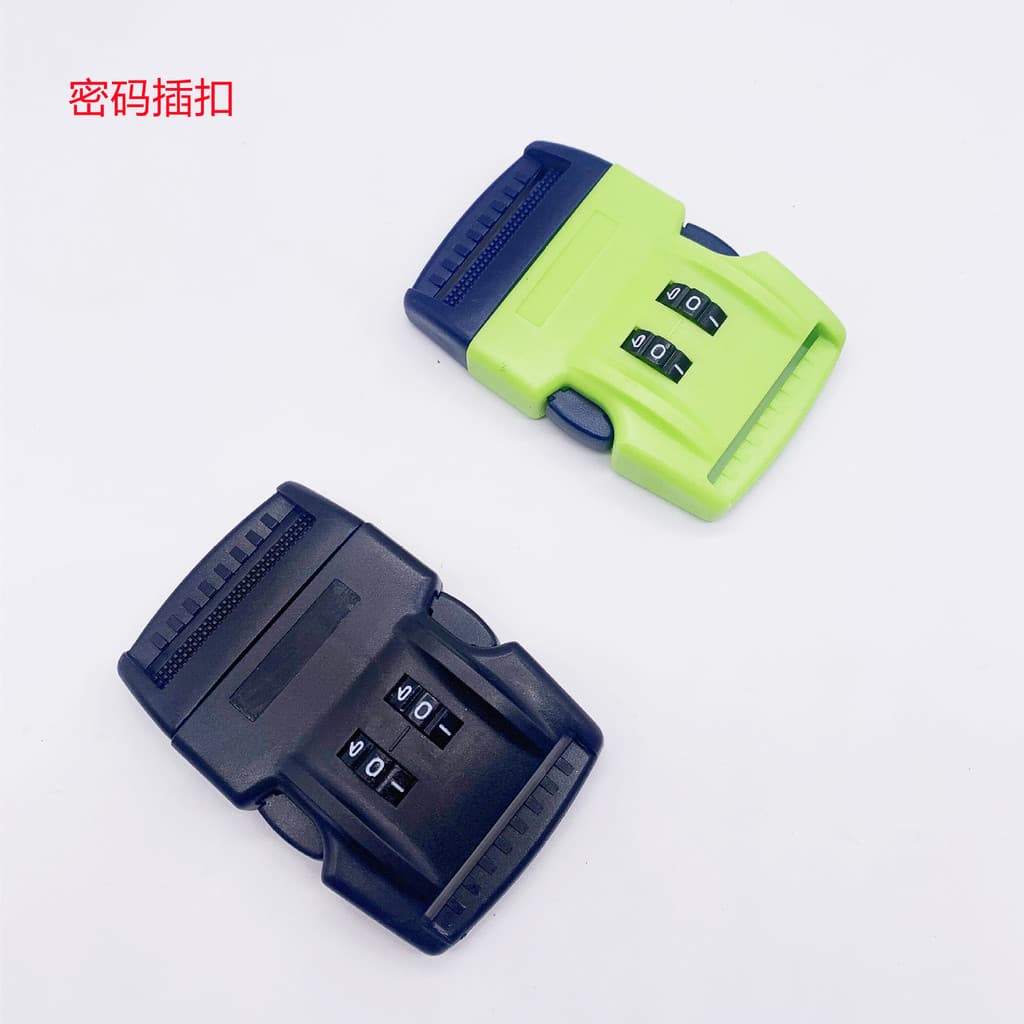 Fivela para cinto de segurança para bebês, fivela de 2 posições de 38mm com código alfandegário, fivela de plástico para