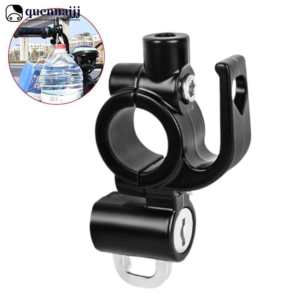 QUENNA Metal Capacete Da Motocicleta Bloqueio Com Suporte De Espelho Bicicleta Guiador Anti-Roubo De Segurança Ganchos A