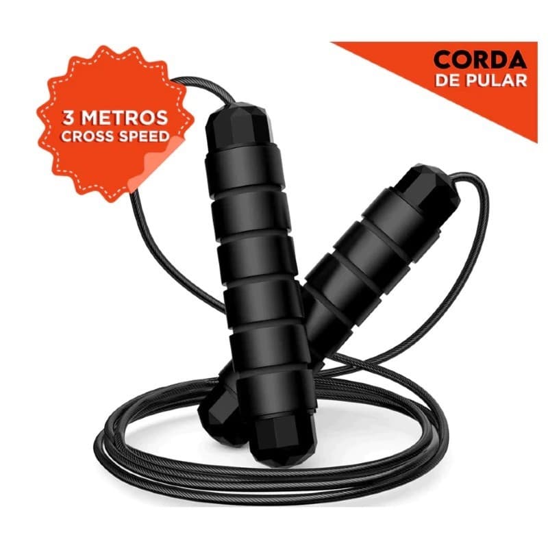 Corda de Pular Crossfit Profissional 3M -Para Fitness