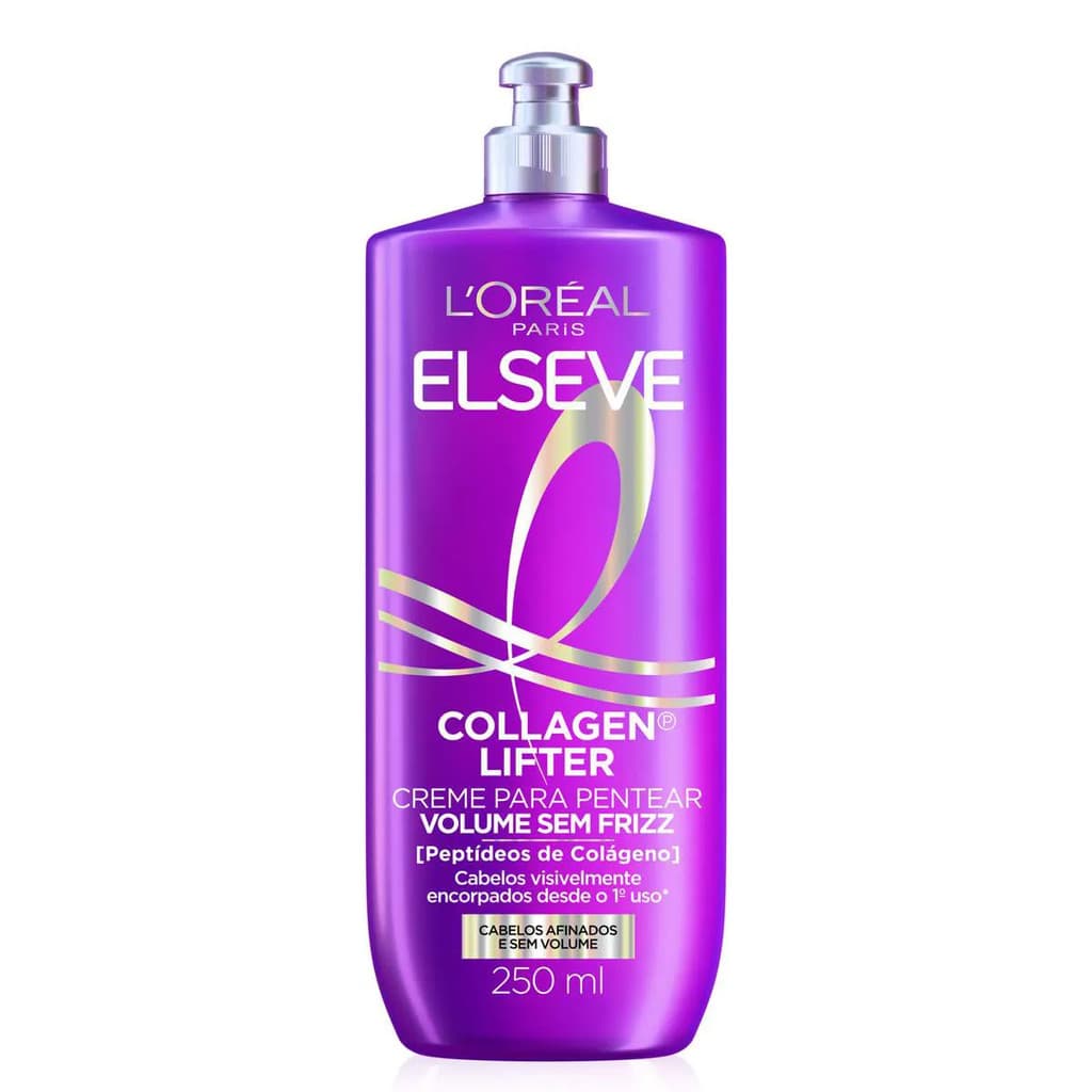 CREME PARA PENTEAR ELSEVE COLÁGENO LIFTER VOLUME SEM FRIZZ 250ML