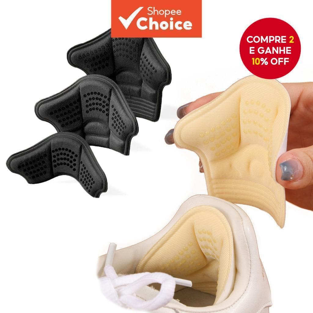 1 Par De Almofadas De Calcanhar Antiderrapantes Autoadesivas , Punhos Grandes Para Conforto E Estabilidade