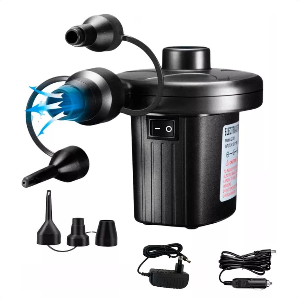 Bomba Elétrica Inflador Encher Colchão Boias Piscinas Bivolt 127/220v