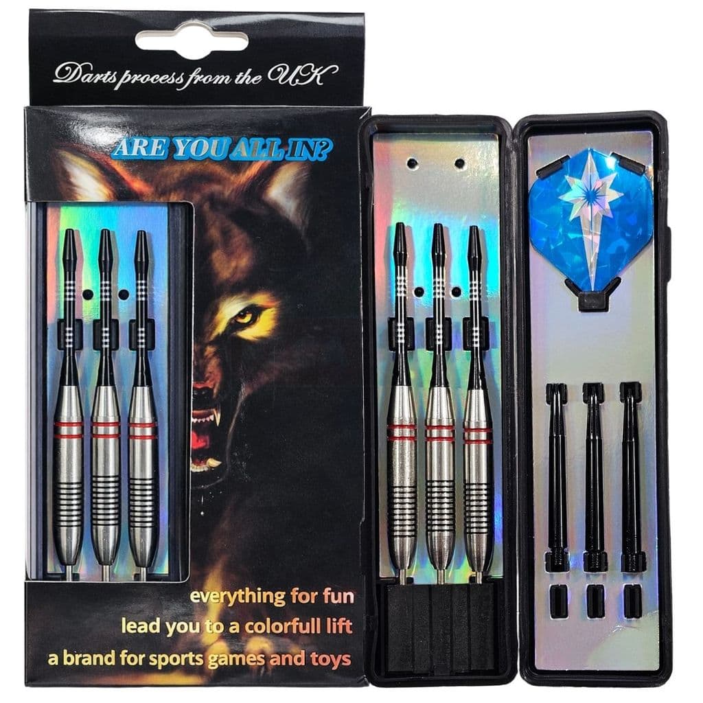 Conjunto 3 Dardos Profissionais Para Tiro Ao Alvo com Estojo