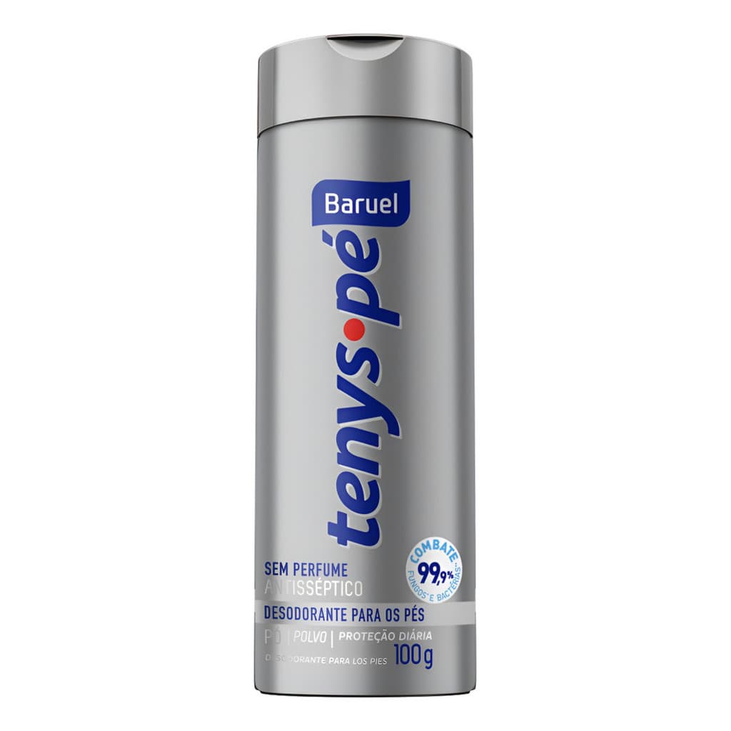 Talco Tenys Pé Baruel Sem Perfume 100G