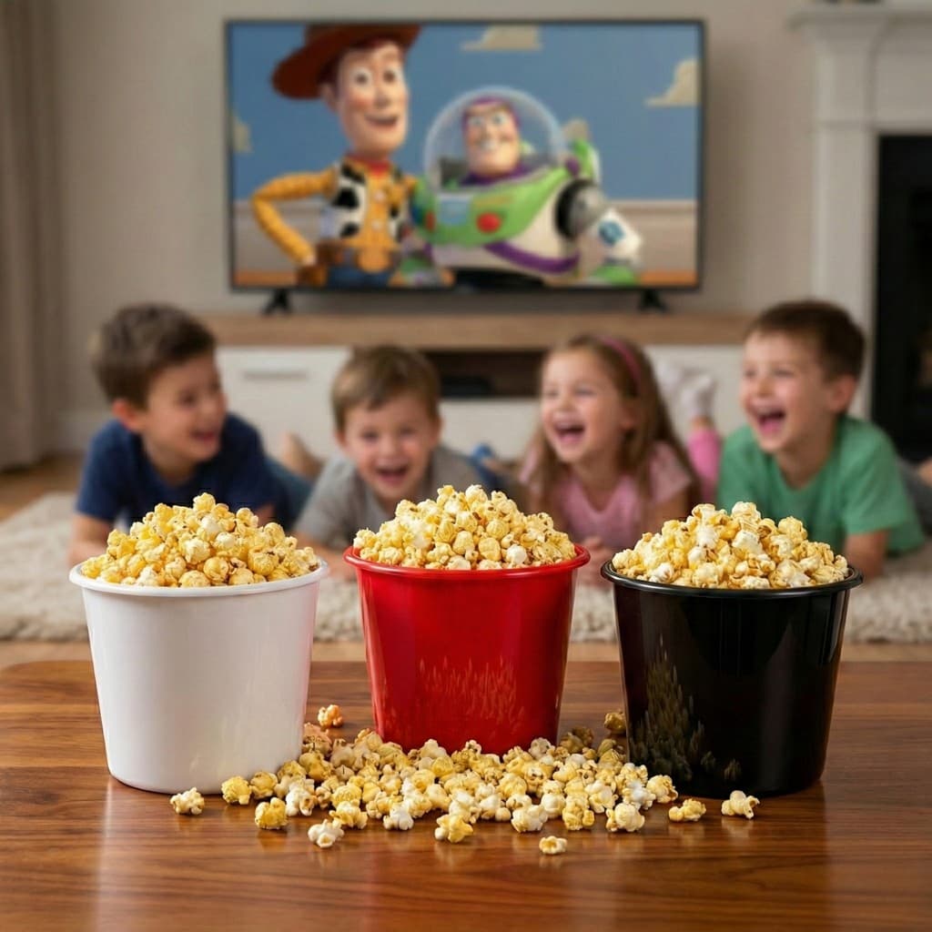 KIT 30 BALDES DE PIPOCA 1,5L PP PARA FESTA ANVERSÁRIO CASAMENTO