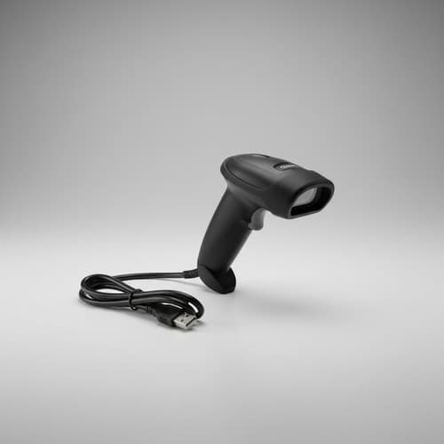 Leitor Qr Code Código De Barras Com Fio Usb 1,8m Danfe 1d 2d 127/220v Preto Usb