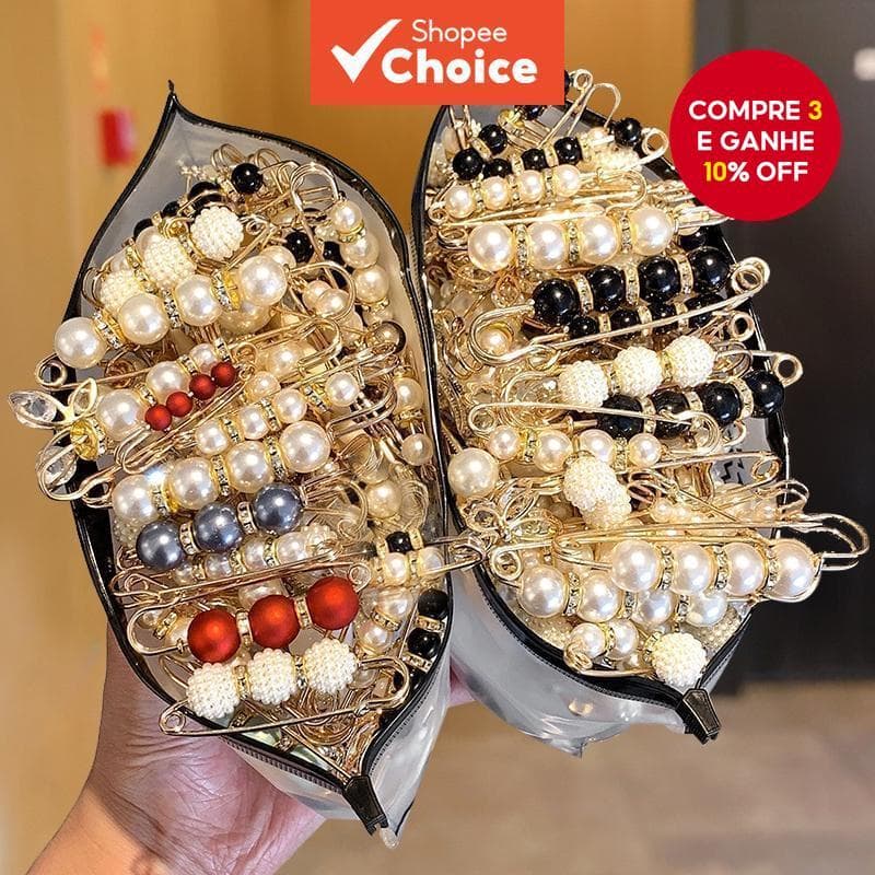 P 18 Unidades Broches De Moda Antiderrapantes Alfinetes De Segurança Estilo Coreano Para Roupas Femininas