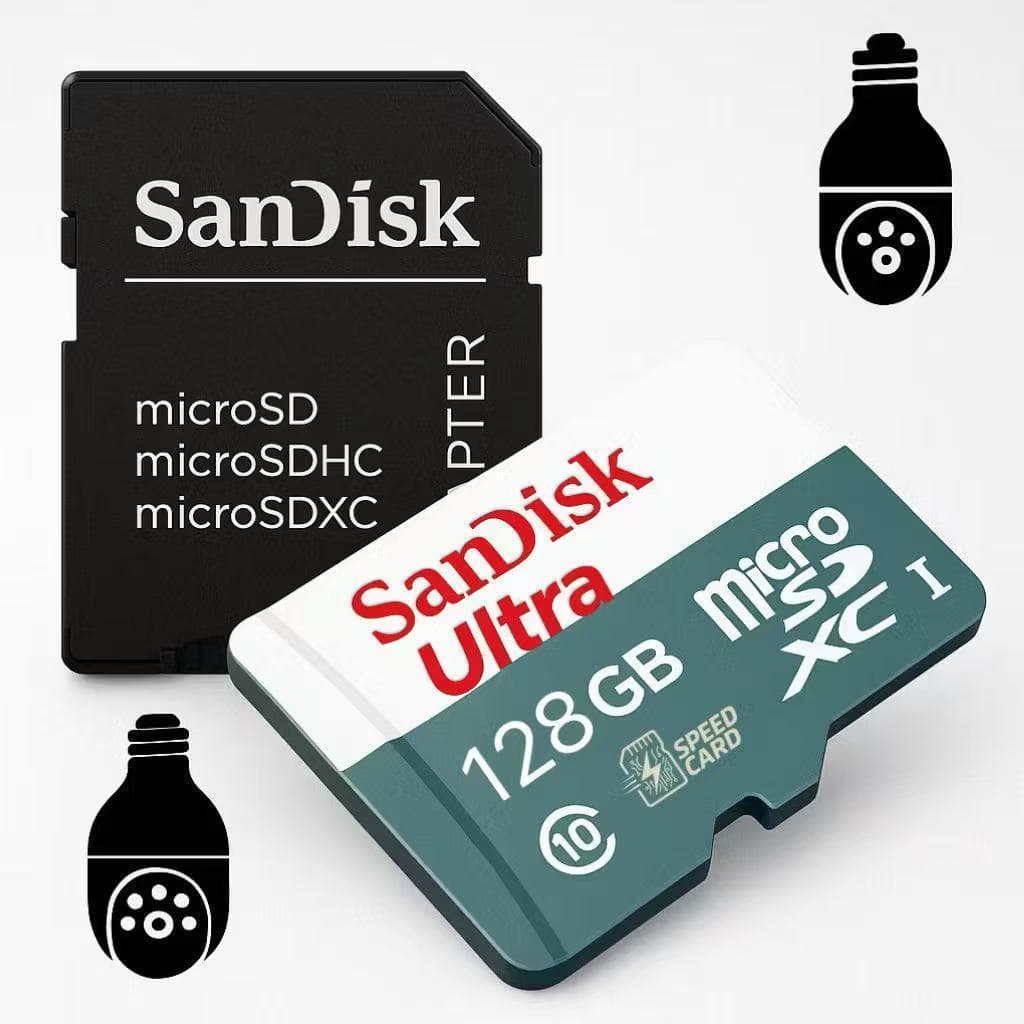 Cartão de Memória MicroSD Classe 10 Ultra – 64GB e 128GB 256GB para Monitoramento e Câmeras de Segurança