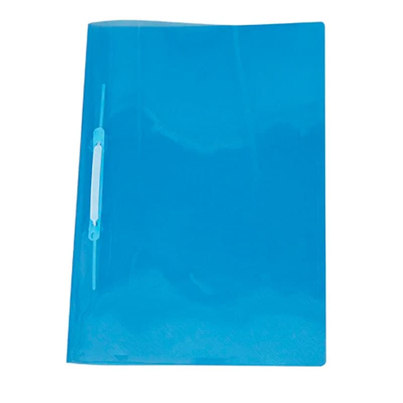 Pasta com grampo trilho ofício plástica Azul 1039AZ ACP