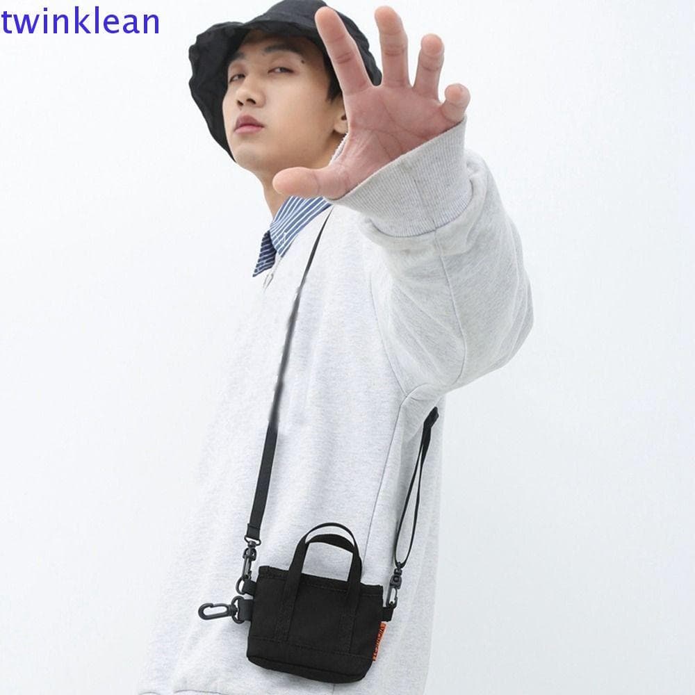 Pingente De Bolsa De Moedas De Nylon TWINKLEAN , Chaveiro Carteira Masculina Estilo Coreano , Mini Crossbody Leve Portát