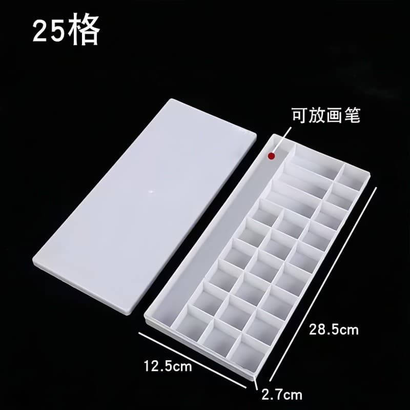 25 grades tampa dura arte caixa de cores guache aquarela pintura acrílica paleta de cores caixa arte hidratante paleta d