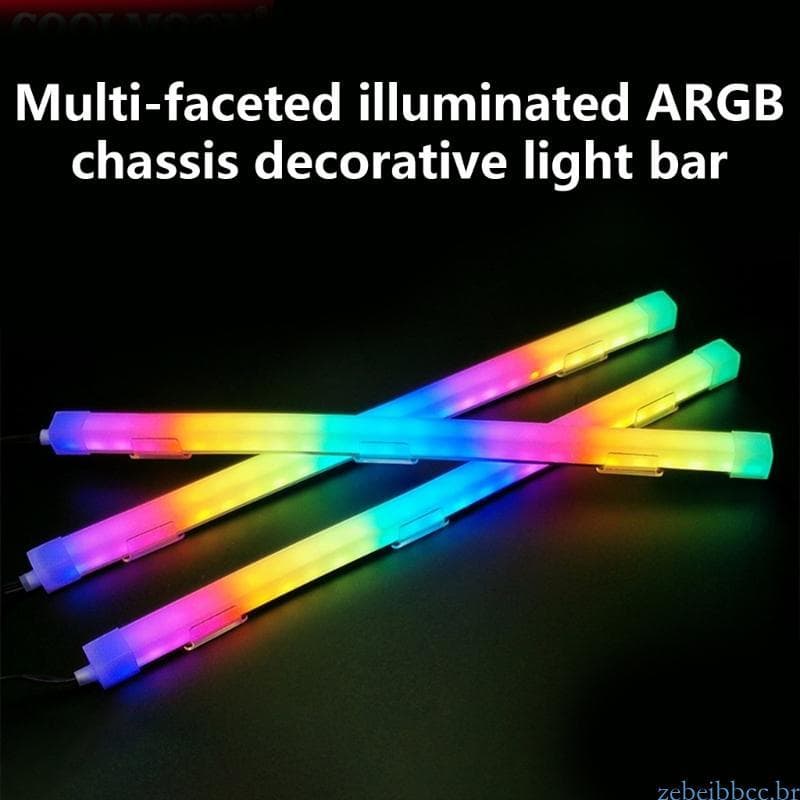 zebeibbcbr Luz ARGB Flexíveis 30 Cm 5V 3PIN Barra LED Multicolor SYNC