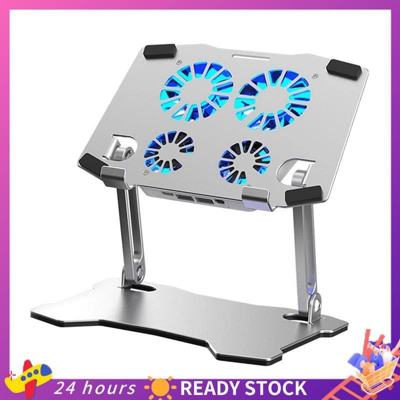 Almofada De Resfriamento Para Laptop Suporte De Alumínio Ajustável Portátil Todos Os Tablets