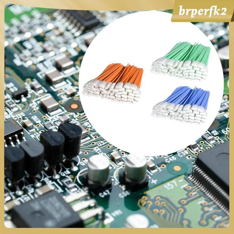 [Brperfk2] 50 Bastões De Limpeza De Esponja , Limpador De Lentes , Profissionais Para Usar , Ferramenta Telas De Computa