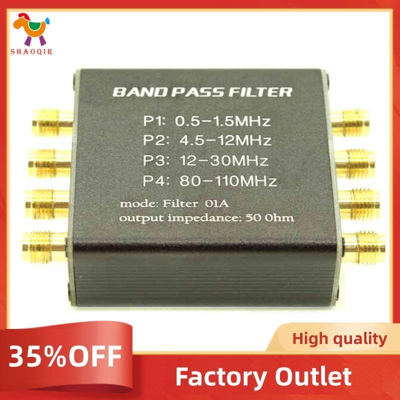 Pré-Filtro De Rádio Malaquita BPF Passa-Banda Soquete SMA De 50 Ohm